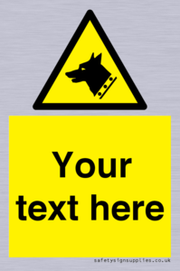 Custom Warning: Guard dog